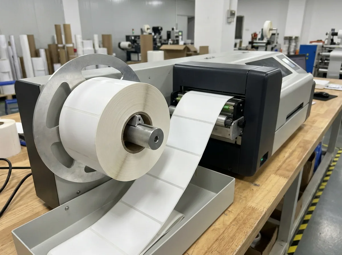 Labels printed in-house
