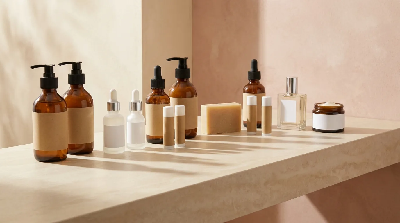 Private label cosmetics, factory-direct. From 100 units.