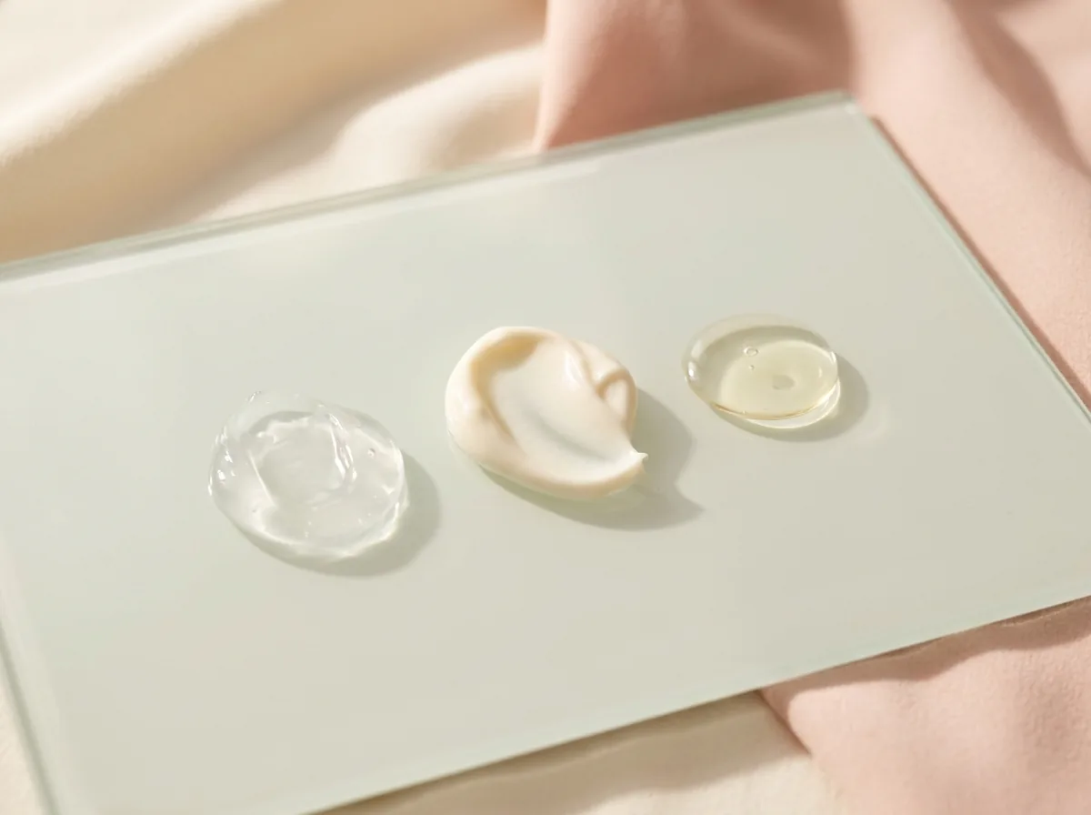 Gel, cream and serum textures